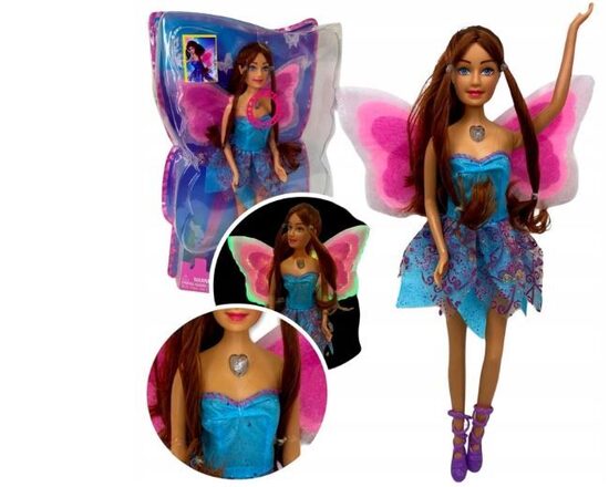 Maģiska feja ar mirdzošiem spārniem