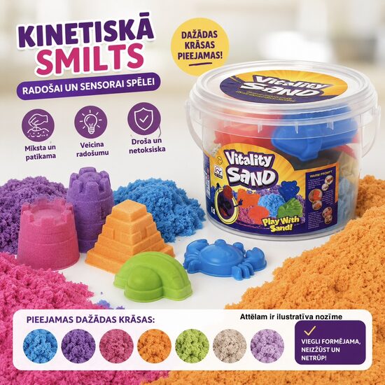Kinētiskās smiltis + formiņas