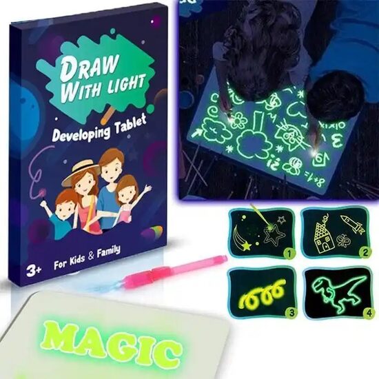 Zīmēšanas dēlis ar gaismu