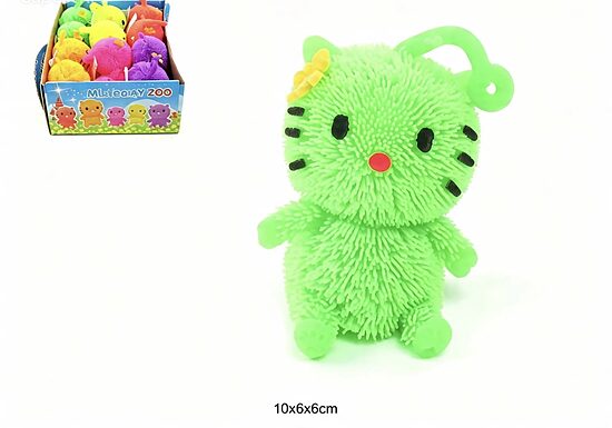 Spīdošais antistresa Kaķītis, ar cilpiņu (10 cm)