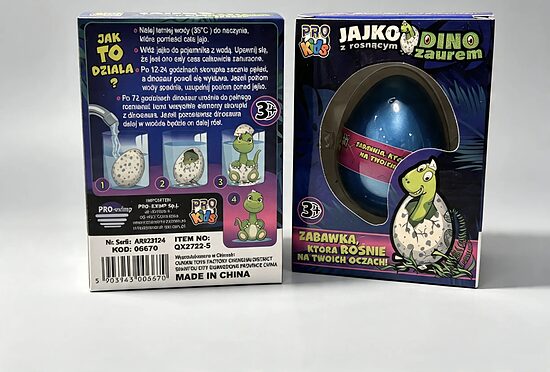 Brīnumainā augošā Dinozaura ola (6 cm)