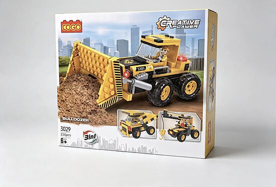COGO 3-in-1 Būvniecības tehnikas komplekts (220 detaļas)